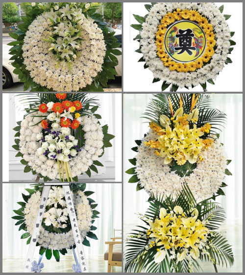山东青岛平度市大泽山镇苗家村花圈速递